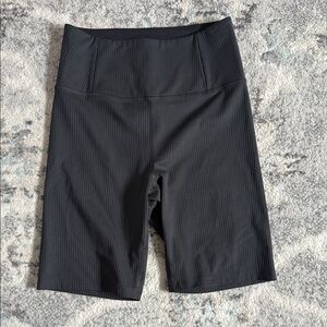 Girlfriend Collective Black Ribbed Shorts